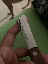 Cuchillo de eliminación de pelo de mascotas, cepillo para perros, herramientas de aseo, recortador de pelusa para perros, suministros de peine para mascotas