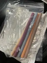 Pajitas de silicona de grado alimenticio estilo Ins para bebés, vasos de plástico en espiral para beber, para fiestas de cumpleaños, 5 uds.