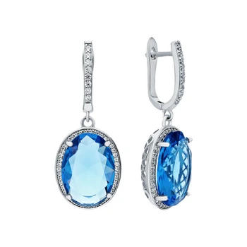 Silver earrings with sitals and cubic zirconium sunlight sample 925
Silver earrings with sitals and cubic zirconium sunlight sample 925