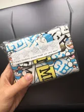 Mini billeteras con estampado de lona para mujer, bolsas pequeñas para niños, monedero, carteras femeninas para niñas y niños