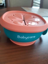 BC Babycare-fuente de alimentación de bebé 3 en 1, aperitivo, tazón de sopa con pajita, platos de aprendizaje infantiles, tazón con mango de succión, vajilla, tazón de aperitivos de pétalos