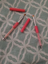 BQAN-pinceles para Gel UV, ovalados, acrílico, diseño de construcción de uñas, herramientas de madera, pluma de pincel para arte de uñas, dibujo de pintura, n. ° 6