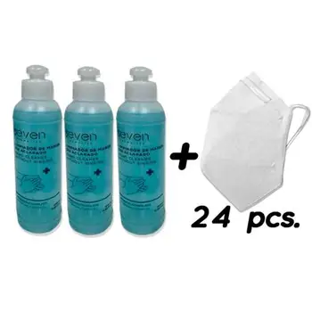 MAHI00061 Pack 24 masks high-risk + 3 Cleaner hydroalcoholic 245 ml. Deseinfectante higie
MAHI00061 Pack 24 masks high-risk + 3 Cleaner hydroalcoholic 245 ml. Deseinfectante higie
