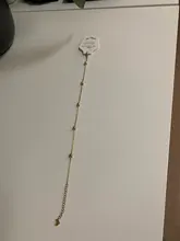 Tobillera de acero inoxidable para hombre y mujer, pulsera de tobillo Simple dorada con pie, cadena de pierna, regalo de joyería, 23,5 cm - 22cm de largo, 1 ud.