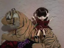 Muñeca icy juguete orejas juguete blanco natural bronceado piel oscura y súper negro, sólo orejas no muñeca