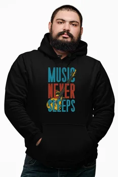 Angemiel Wear Music Never Sleeps Black Male Hooded Sweatshirt
Angemiel Wear Music Never Sleeps Black Male Hooded Sweatshirt