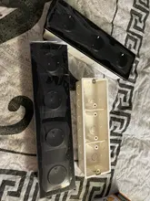 258*80*50mm oculta cubierta inferior de Material plástico PC superficie blanca salida de luz de la pared Led Interruptor táctil caja