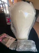 Alileader-Cabeza de MANIQUÍ PARA pelucas, soporte para pelucas, cabeza de lona, bloque de exhibición, gorras de calcetín gratis