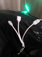 1to2 1to3 1to4 conector hembra RGB tira de accesorio LED Cable extensor divisor con 4 pines conector para 3528 tira de LED 5050