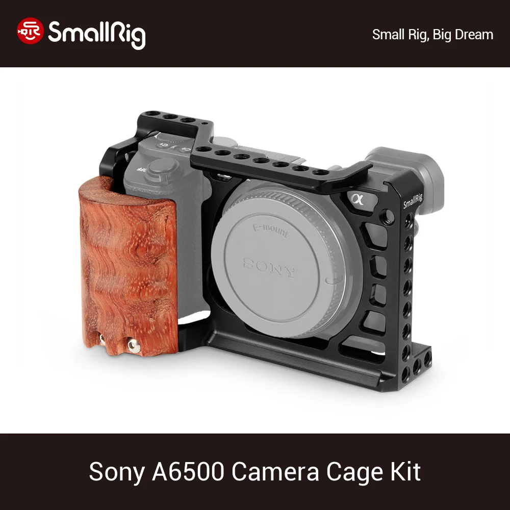 SmallRig a6500 Camera Cage Kit for Sony A6500 Camera Cage With Quick Release Mounting Wood Handle -2097
SmallRig a6500 Camera Cage Kit for Sony A6500 Camera Cage With Quick Release Mounting Wood Handle -2097