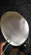 Malla de alambre fino de acero inoxidable de espumadera, colador separador de harina tamiz colador accesorios de herramientas de cocina tamis farine