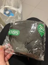 Mascarilla Facial FFP2 KN95 para adultos, máscara lavable, antipolvo, negra, con filtro de 5 capas, 2021