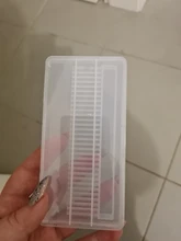 Caja de almacenamiento clara para broca de taladro eléctrico, soporte de limas rotativas, accesorio herramienta de exhibición de uñas, 10/20/30 ranuras