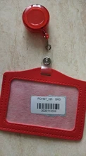 Soporte para tarjeta de identificación de enfermera, soporte con carretes de placa retráctil, Clip de placa con nombre, suministros escolares de oficina, color caramelo, estilo horizontal