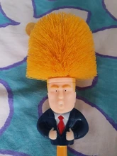 Set de cepillos para inodoro, Set de accesorios de limpieza de baño con escobillas originales de papel higiénico, Donald Trump