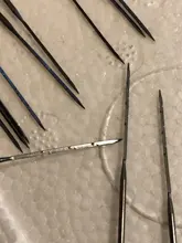 20 unids/set agujas de coser 3 tamaños agujas de fieltrar Artesanato de Pocked agujas conjunto de bricolaje herramientas con mango de madera