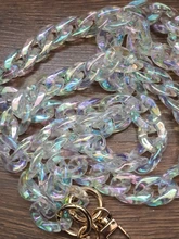 Resin Chain Accessory-Parts Handbag Luxury Strap Acrylic Transparent Shoulder Woman New-Fashion