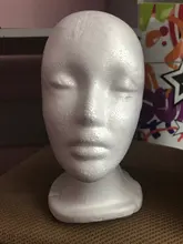 Soporte práctico de espuma para pelucas para cabezas de maniquí, soporte de exhibición para gafas, modelo de cabeza de peluca, envío directo, con soporte para peluca