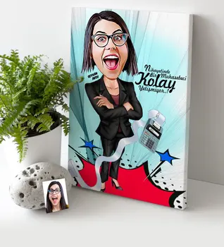 Personalized Women 'S Accountant Cartoon Canvas Table (30x50 cm.) 2
Personalized Women 'S Accountant Cartoon Canvas Table (30x50 cm.) 2