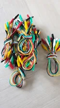 Alligator-Clip Battery Power-Cord Electric-Clamp DIY Small 10pcs Color Sheath 50cm Test-Clamp.28mm35mm45mm