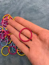 100 unids/bolsa nuevas chicas colorido elástica bandas de pelo de cola de caballo titular Scrunchies pelo cuerdas gomas de pelo accesorios
