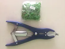 Fórceps de castración de cola rota, con 100 Uds., anillos de goma de tendón de alta elasticidad, suministros para animales de granja y ganado 1 unidad