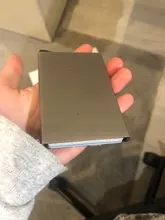 Multicolor mujeres hombres Metal tarjeta de visita titular creativo aluminio titular Metal caja hombres crédito tarjeta de visita caso cartera