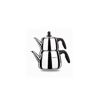 Korkmaz A060 Gusto Tea Pot Set , Stainless Steel , 1,1 L Tea Pot , 2 L Pot, capsule Bottom , Easy to Clean, Tea Kettle, Cay
Korkmaz A060 Gusto Tea Pot Set , Stainless Steel , 1,1 L Tea Pot , 2 L Pot, capsule Bottom , Easy to Clean, Tea Kettle, Cay