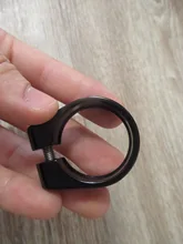 De aleación de aluminio de sujeción sillín bicicleta 28,6/31,8/34,9mm abrazadera del tubo de asiento MTB tubo de sillín de bicicleta abrazadera de sillín