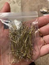 Agujas de cabeza de bola de Metal, accesorios de joyería para manualidades, oro, 16, 20, 25, 30, 40 y 50mm, 200, unids/lote