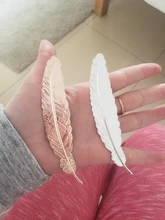 Marcapáginas creativo Retro en forma de pluma, marcapáginas de Metal, punto de libro, marcadores para oficina y escuela, para libros