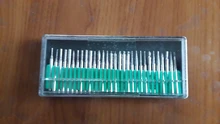 Alguien nuevo juego de fresas de diamantes mango 1/8 Grit 140 de Dremel rotativo talla herramienta fresas de diamante broca para grabado herramienta rotativa