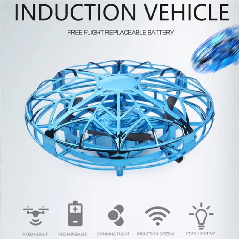 Flying Helicopter Mini drone UFO RC Drone Infraed Induction Aircraft Quadcopter Gravity Defying Hand-Controlled Suspension drone
Flying Helicopter Mini drone UFO RC Drone Infraed Induction Aircraft Quadcopter Gravity Defying Hand-Controlled Suspension drone