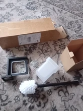 Black Stainless Steel Square Wall-mounted Bathroom Accessories Toilet Brush