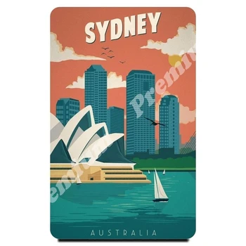 Australia souvenir magnet vintage tourist poster 
Australia souvenir magnet vintage tourist poster
