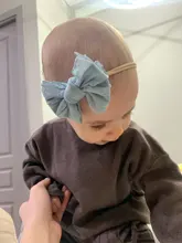 Warmom bebé niñas Bowknot diadema de nailon recién nacido elástica dulces sombreros de Color de pelo anillo niño niños pelo regalo de anillo