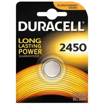 Duracell button cell 2450-3V-lithium electronic batteries
Duracell button cell 2450-3V-lithium electronic batteries