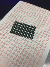 Sellos de agujero de tornillo de 5 mm de diámetro, pegatinas de vacío para pruebas de seguridad V28, 400 Uds.