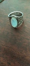 Anillos de cristal de curación grande Tibetano para mujer, joyas de piedra lunar indio antiguo bohemio, joyería fina, regalos para chicas