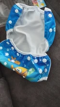 Ohbabyka-pañales de baño lavables para bebé, cubierta de pañal de tela reutilizable, traje de baño para recién nacidos, pañales para nadar