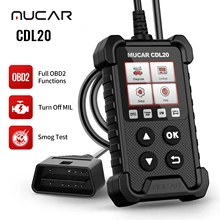 MUCAR CDL20 OBD2 Scanner Check Engine Auto Diagnostic Tool Smog Test Emission O2 Sensor/EVAP Full Functions eobd Code Reader
MUCAR CDL20 OBD2 Scanner Check Engine Auto Diagnostic Tool Smog Test Emission O2 Sensor/EVAP Full Functions eobd Code Reader
