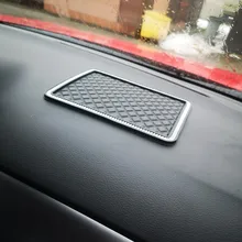 Alfombrilla antideslizante de silicona de 18x14cm para coche, alfombrilla antideslizante de diamantes de imitación de cristal para teléfono GPS, accesorios para Interior de coche