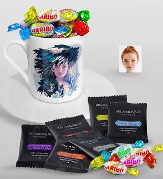 Personalized Women 'S Abstract Caricature Of Turkish Coffee Cup Selamlique Mixed Turkish Coffee house And Haribo Candy Gift Seti-3 
Personalized Women 'S Abstract Caricature Of Turkish Coffee Cup Selamlique Mixed Turkish Coffee house And Haribo Candy Gift Seti-3