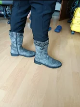 Botas De nieve aterciopeladas para Mujer, Zapatos cálidos De ante, a la moda, para invierno, 2020