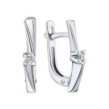 Gold earrings with diamonds sunlight sample 585
Gold earrings with diamonds sunlight sample 585