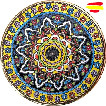Ceramics plate from 17cm/6,7 inch diameter-enameled up handmade ceramics-done in España-oro 24k - ARTECER-MIJASCERAMIC-
Ceramics plate from 17cm/6,7 inch diameter-enameled up handmade ceramics-done in España-oro 24k - ARTECER-MIJASCERAMIC-