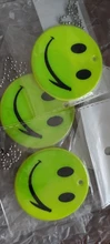 Llavero con cara sonriente de 6,5 CM, llaveros reflectantes, accesorios colgantes de bolsa, Seguridad de Tráfico de alta visibilidad