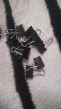 Clips de carpeta metálicos de 15mm para notas, Clip de papel de carta, encuadernación de fotos, carpeta de escritorio, suministros de encuadernación de oficina, 12 Uds.