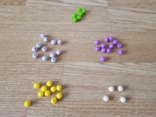 LOFCA-Cuentas de dentición de silicona para bebé, collar de lactancia para bebé, Clip para chupete, cuidado bucal, sin BPA, colorido, grado alimenticio, 9mm, 100 Uds.