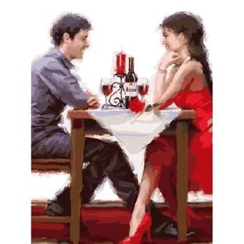 Painting by numbers romantic dinner 40x50
Painting by numbers romantic dinner 40x50